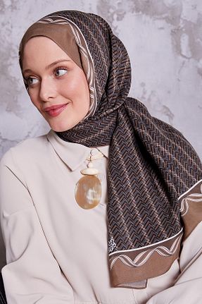 شال قهوه ای زنانه ویسکون Levidor - کد 899810281