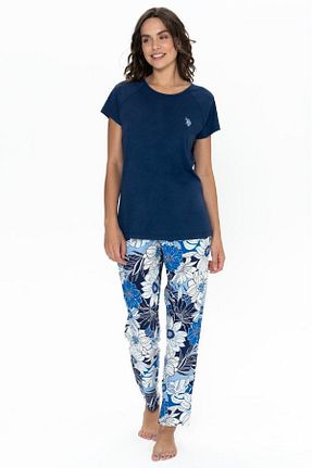 ست لباس راحتی سرمه ای زنانه گلدار U.S. Polo Assn. - کد 899815073