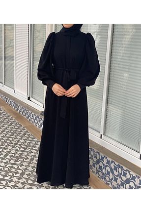 کلاه و ابایا مشکی زنانه پلی استر NAKŞİDİL - کد 462341150