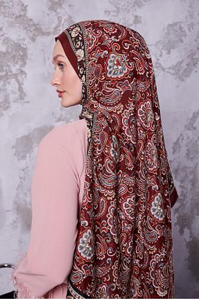 شال زرشکی زنانه ویسکون Levidor - کد 899823831