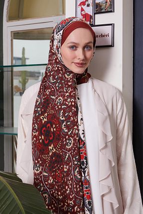 شال قرمز زنانه ویسکون Levidor - کد 899823830