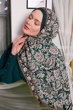 شال سبز زنانه ویسکون Levidor - کد 899823667