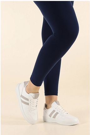 کفش بیرون سفید زنانه چرم مصنوعی ALTUNTAŞ - کد 899824909