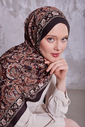 شال قهوه ای زنانه ویسکون Levidor - کد 899823838