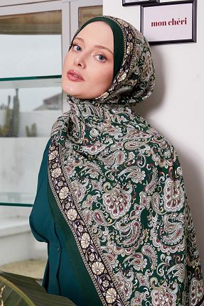 شال سبز زنانه ویسکون Levidor - کد 899823667
