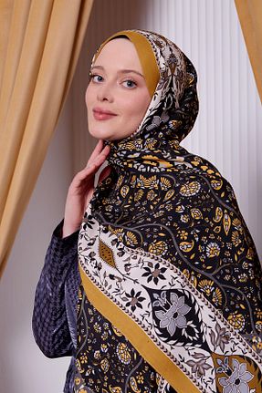 شال زرد زنانه ویسکون Levidor - کد 899823821