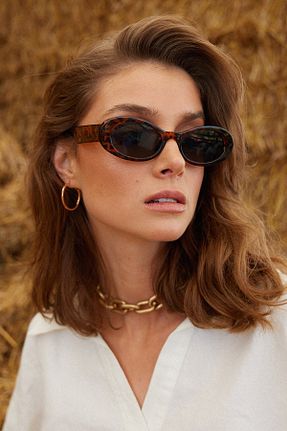 عینک آفتابی قهوه ای زنانه 53 BluePepper - کد 896935795