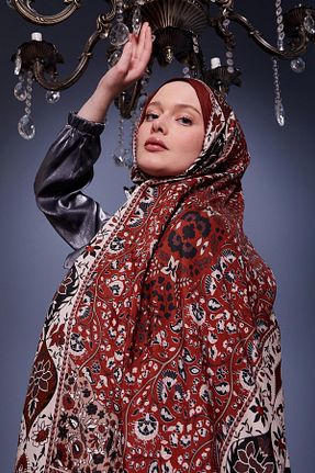 شال زرشکی زنانه ویسکون Levidor - کد 899823814