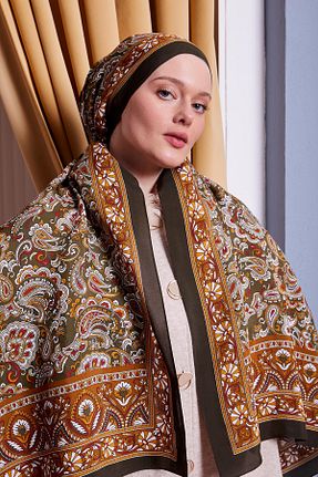 شال خاکی زنانه ویسکون Levidor - کد 899823806