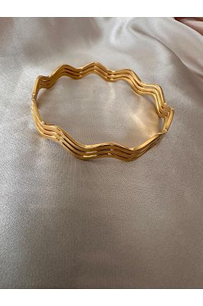 دستبند استیل (فولاد) زرد زنانه استیل (فولاد) Vitastyle - کد 899825510