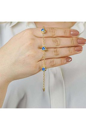 دستبند نقره زرد زنانه 925 عیار Münteha silver - کد 899832856