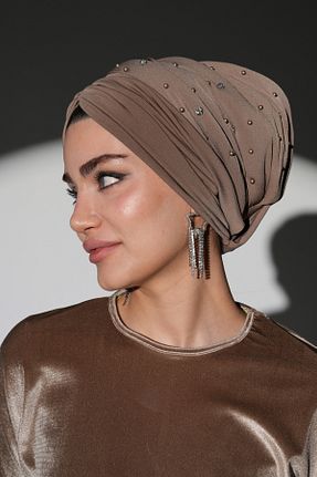 کلاه شنای حجاب قهوه ای زنانه Ambargo - کد 899837034