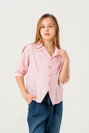 پیراهن صورتی بچه گانه رگولار GİYİCEM TEKSTİL - کد 900770001