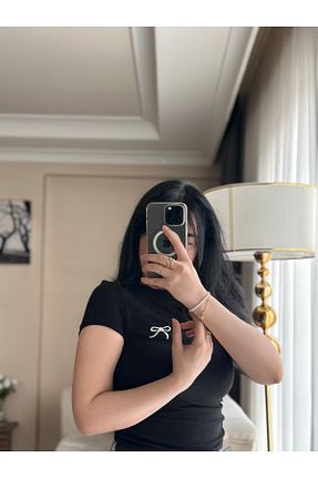 بلوز مشکی زنانه ساده KECHİ WOMAN - کد 899867391