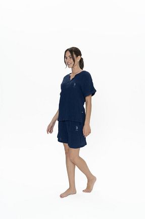 ست لباس راحتی سرمه ای زنانه ساده U.S. Polo Assn. - کد 899861687