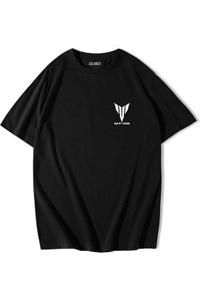 تیشرت مشکی زنانه اورسایز qubo sportswear & company - کد 899873244