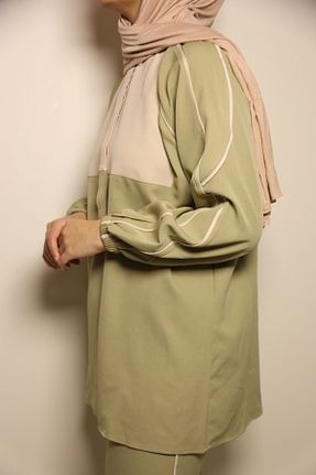 ست بالاتنه و پائین تنه حجاب سبز زنانه رگولار YAREN CLARA - کد 899867494