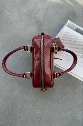 کیف دوشی زرشکی زنانه چرم مصنوعی vagues - کد 899877740