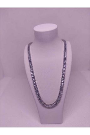 گردنبند استیل ( فولاد ) طوسی زنانه استیل (فولاد) LuxeGem - کد 899882537