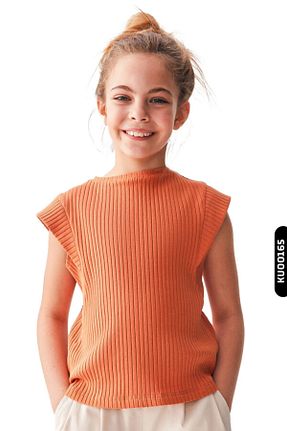 بلوز نارنجی بچه گانه پلی استر Nk Kids - کد 834469289