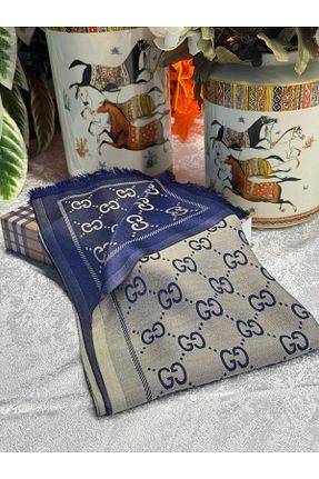 شال سرمه ای زنانه پنبه ای Oxygen Scarfs - کد 898230230