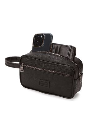 کیف پورتفوی و کلاچ مشکی مردانه چرم مصنوعی Newish Polo - کد 893392735