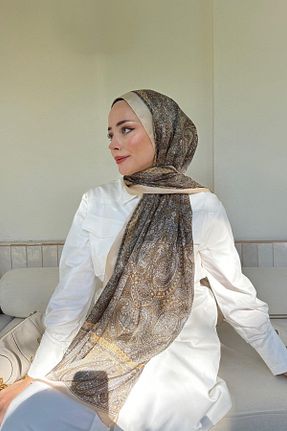 شال بژ زنانه پلی استر ARMANDA - کد 874200728