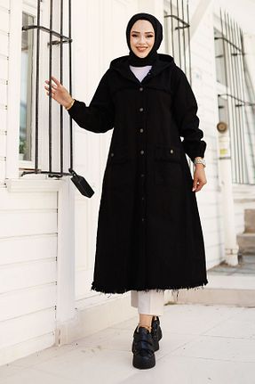 کلاه و ابایا مشکی زنانه پنبه ای Tesettür Dünyası - کد 856057641