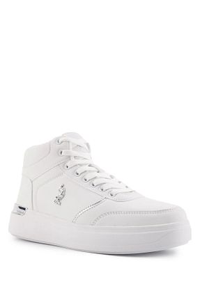 کفش اسنیکر سفید زنانه بند دار U.S. Polo Assn. - کد 773664350