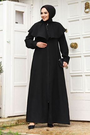 کلاه و ابایا مشکی زنانه پنبه پلی استر Tesettür Dünyası - کد 800666391