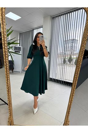لباس خاکی زنانه کرپ caddstore - کد 899933187