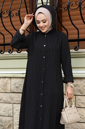 کلاه و ابایا مشکی زنانه پنبه پلی استر Tesettür Dünyası - کد 793600899