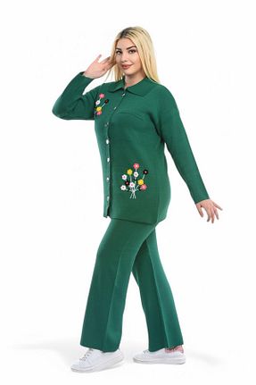 ست بالاتنه و پائین تنه خاکی زنانه تریکو NEWCO - کد 899926802