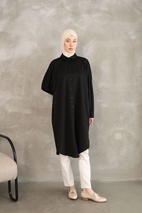 تونیک حجاب مشکی زنانه پنبه ای Foremia - کد 900919880