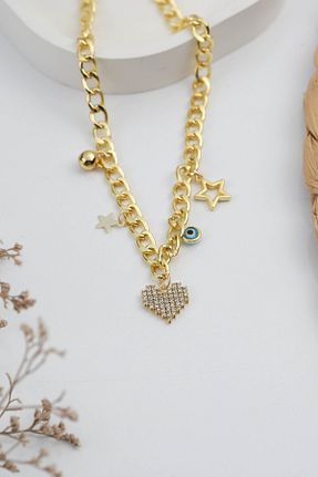 گردنبند جواهر رنگی زنانه زیرکن Jenny Daphne - کد 900031328