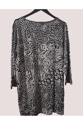 بلوز سایز بزرگ سرمه ای زنانه گشاد BUTİK MUSON - کد 896167410
