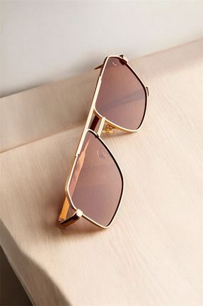 عینک آفتابی قهوه ای زنانه 56 MACERATİ - کد 900083360