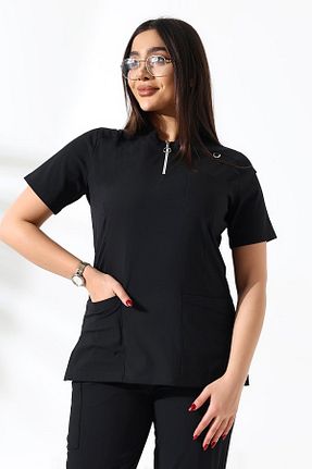 ست بالاتنه و پائین تنه مشکی زنانه بافتنی Esen Forma - کد 901043251