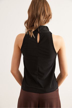 بلوز مشکی زنانه ساده Olalook - کد 899090455