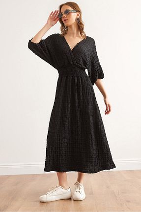 لباس مشکی زنانه بافتنی Olalook - کد 899089418