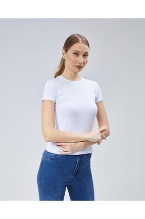 بادی سفید زنانه یقه دوچرخه Virago - کد 898283792