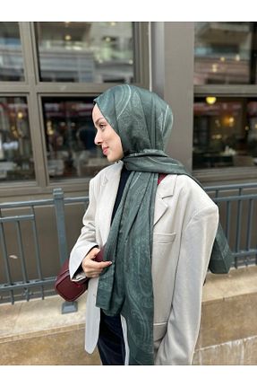 شال سبز زنانه پنبه ای Lunora - کد 884290317