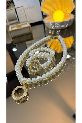 گردنبند مروارید رنگی مروارید فرهنگی Şeyma ÖZŞAMLI - کد 787112381