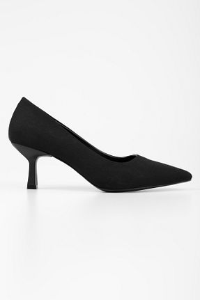 کفش استایلیتو مشکی پاشنه نازک Shoeberry - کد 383719304