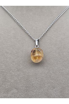 گردنبند جواهر زرد زنانه سنگ NBS Beautiful Naturel Stones - کد 838117713