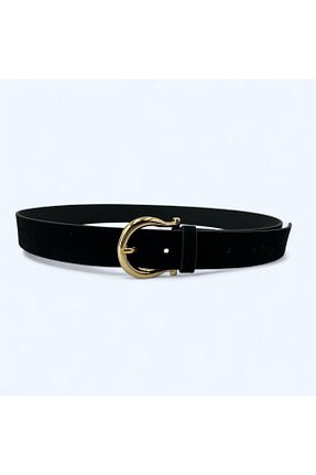 کمربند مشکی زنانه جیر Santini - کد 898375599