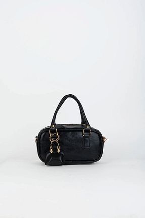 کیف دوشی مشکی زنانه چرم مصنوعی Lesam collection - کد 898381192
