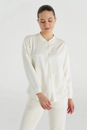سوئیشرت سفید زنانه ساده hummel - کد 896004313