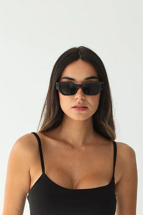 عینک آفتابی مشکی زنانه 50 Nilu Moda - کد 898386477