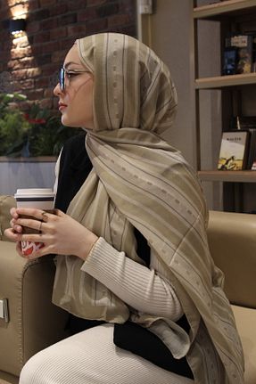 شال بژ زنانه پنبه ای Diella - کد 898386423